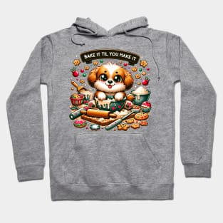 Bake It Til You Make It Christmas Dog Baking Hoodie